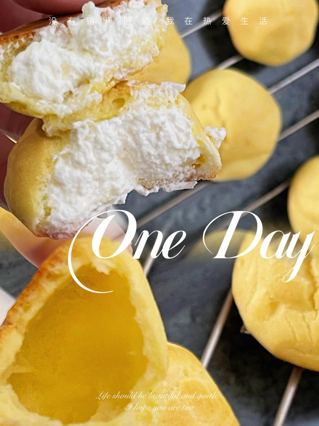 简单易成功的奶油小泡芙做法