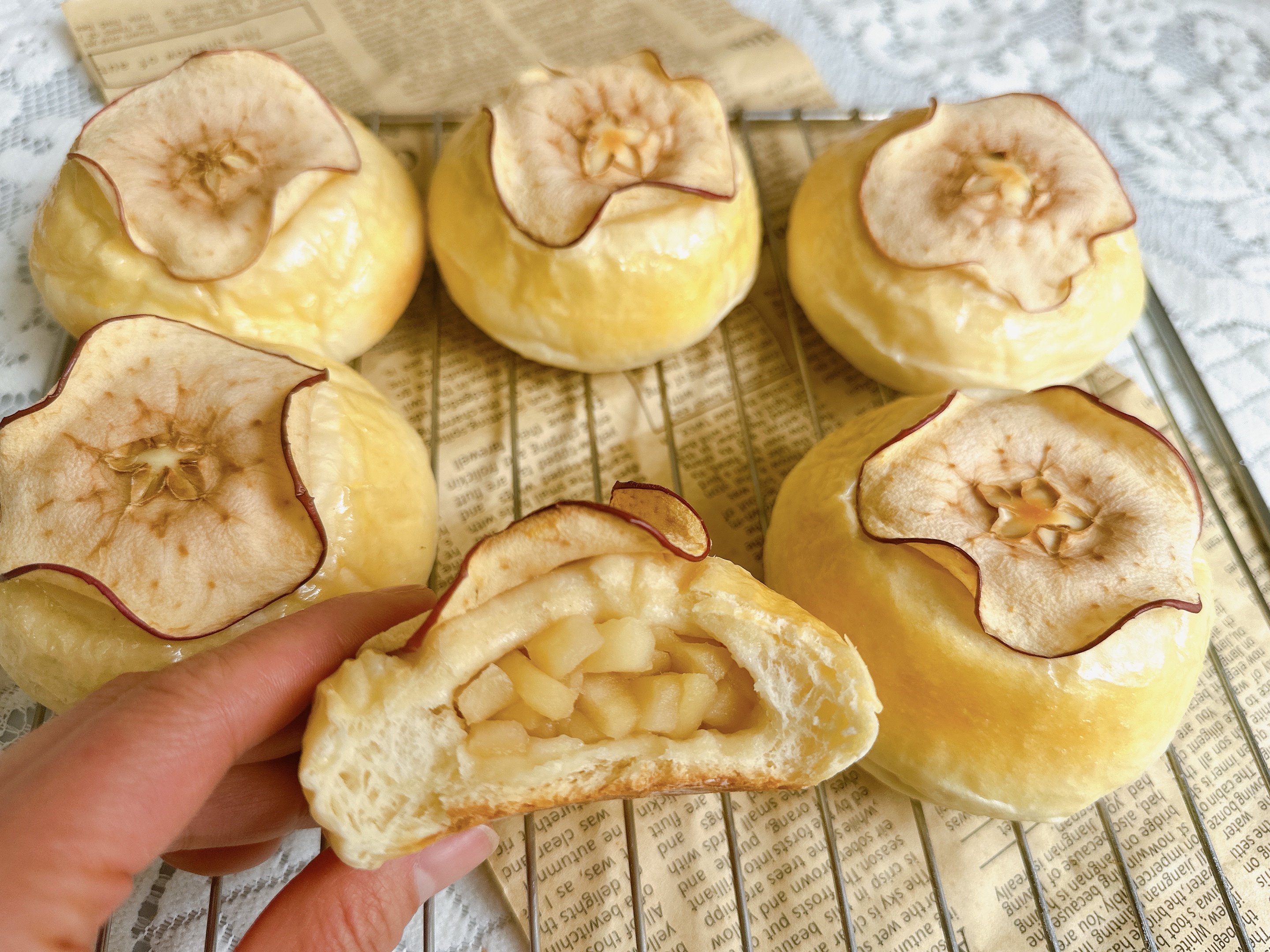日式苹果🍎面包的做法 步骤16