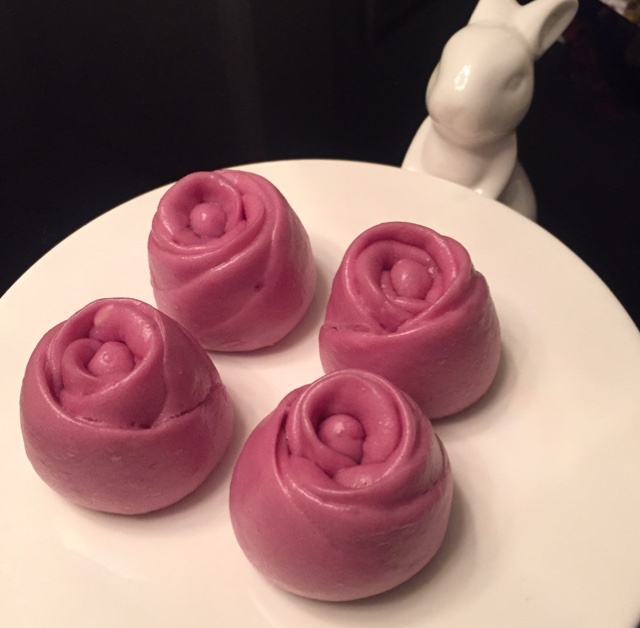 紫薯玫瑰馒头