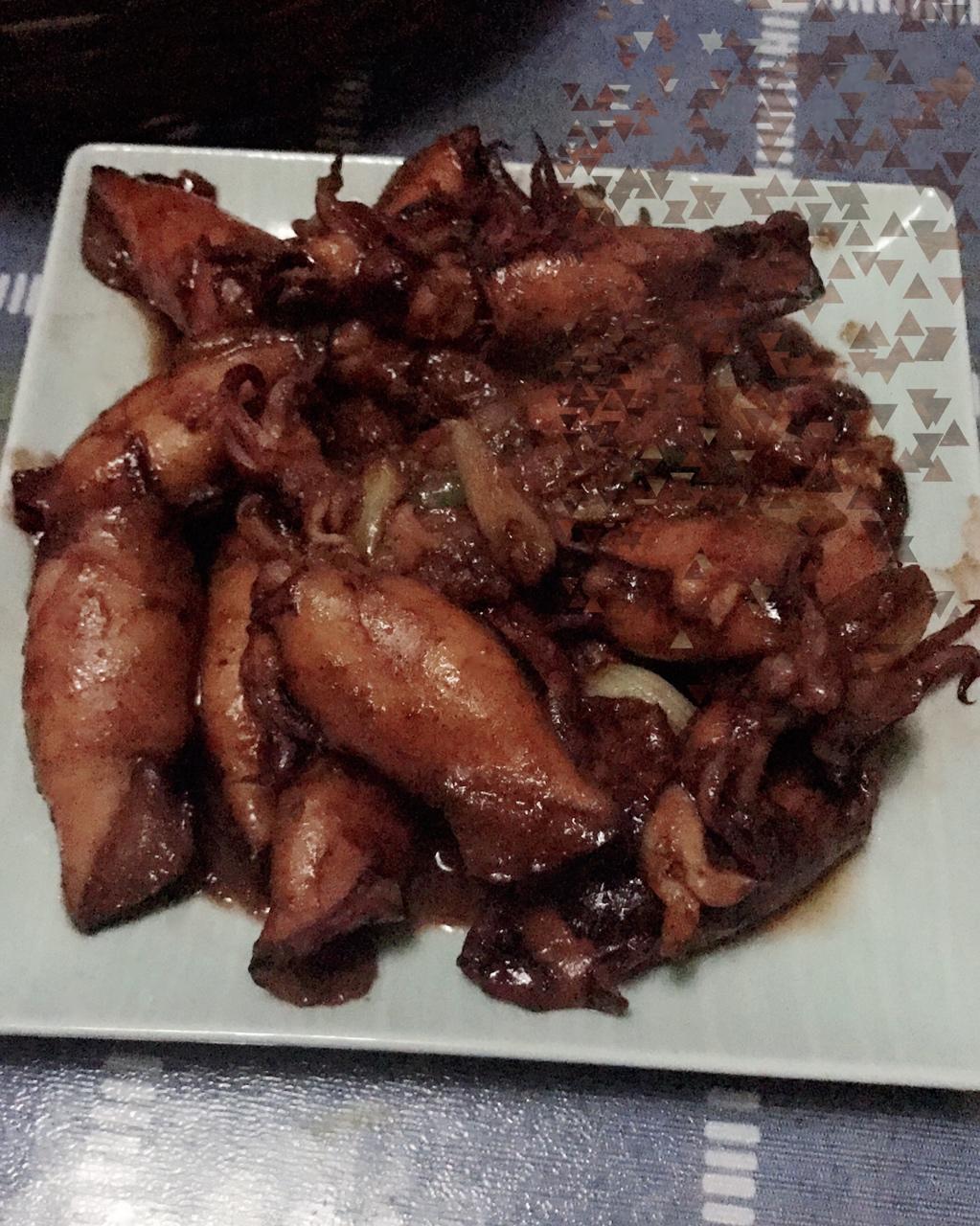 蒜烧籽乌（笔管鱼）