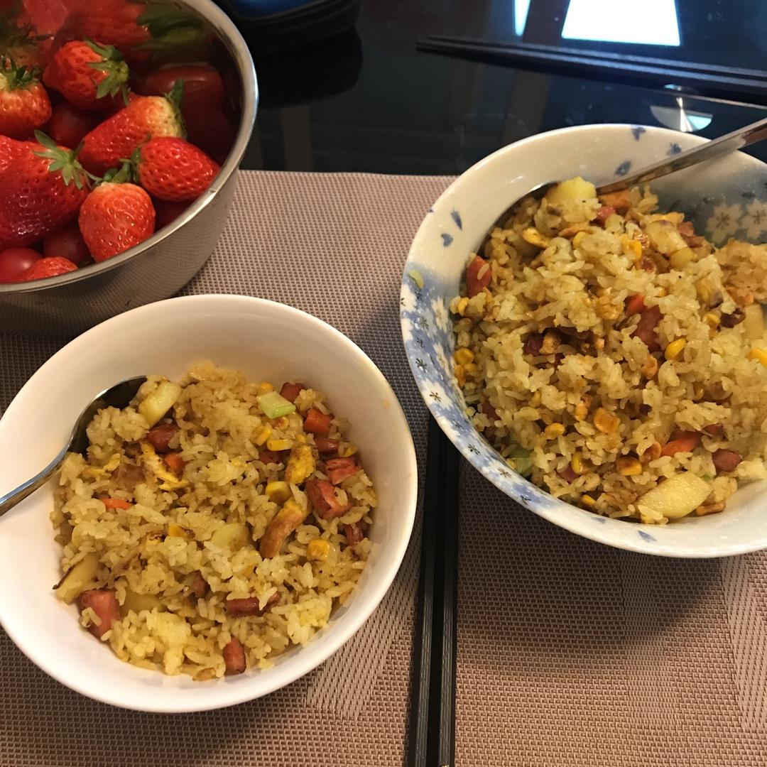 超好吃的咖喱炒饭