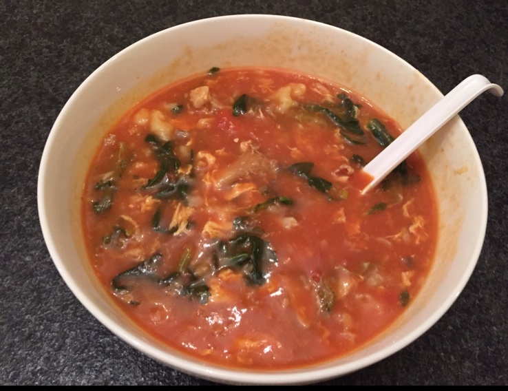 西红柿鸡蛋疙瘩汤