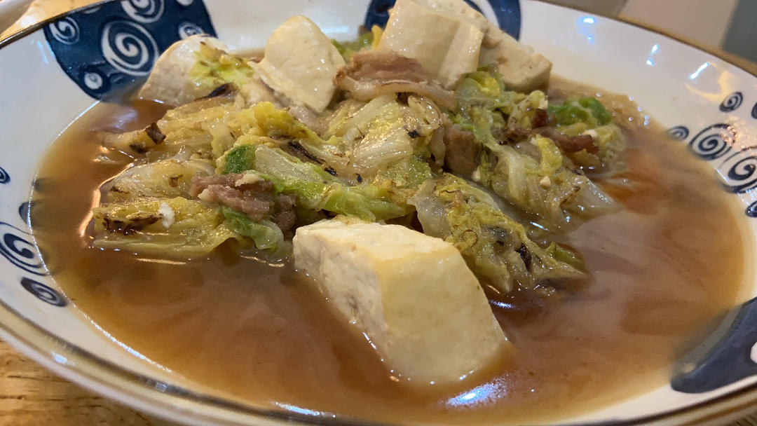 冬季最爱的家常菜！大白菜炖大豆腐或干豆腐