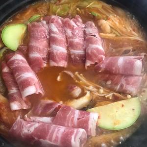 韩国泡菜三鲜汤的做法 步骤14