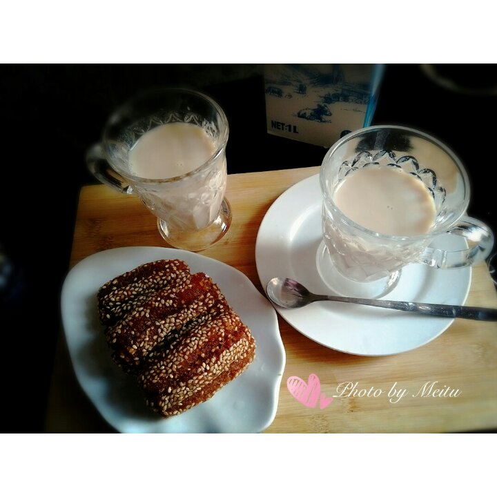 浓浓的锅煮奶茶