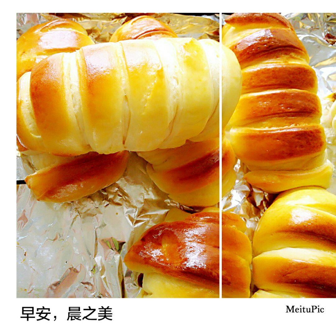 毛毛虫烤肠面包--附面包机揉面心得