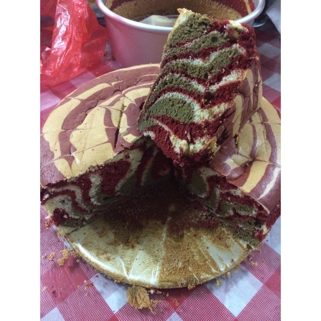 迷彩戚风蛋糕（六寸）