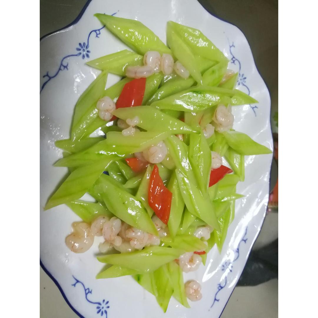 虾仁炒青瓜