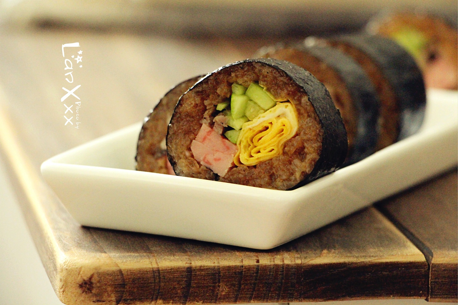花样肉粽寿司的做法