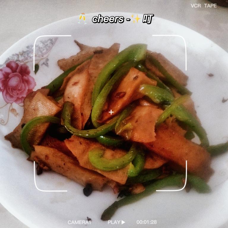 减脂菜――青椒豆腐干的做法