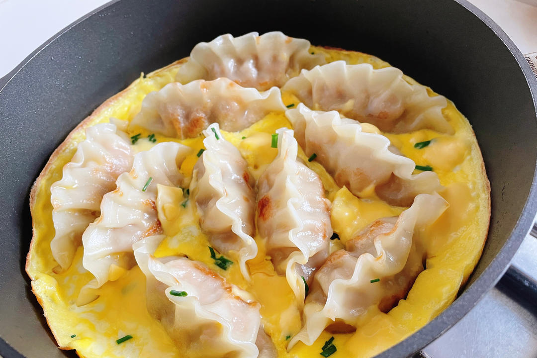 懒人快手抱蛋煎饺