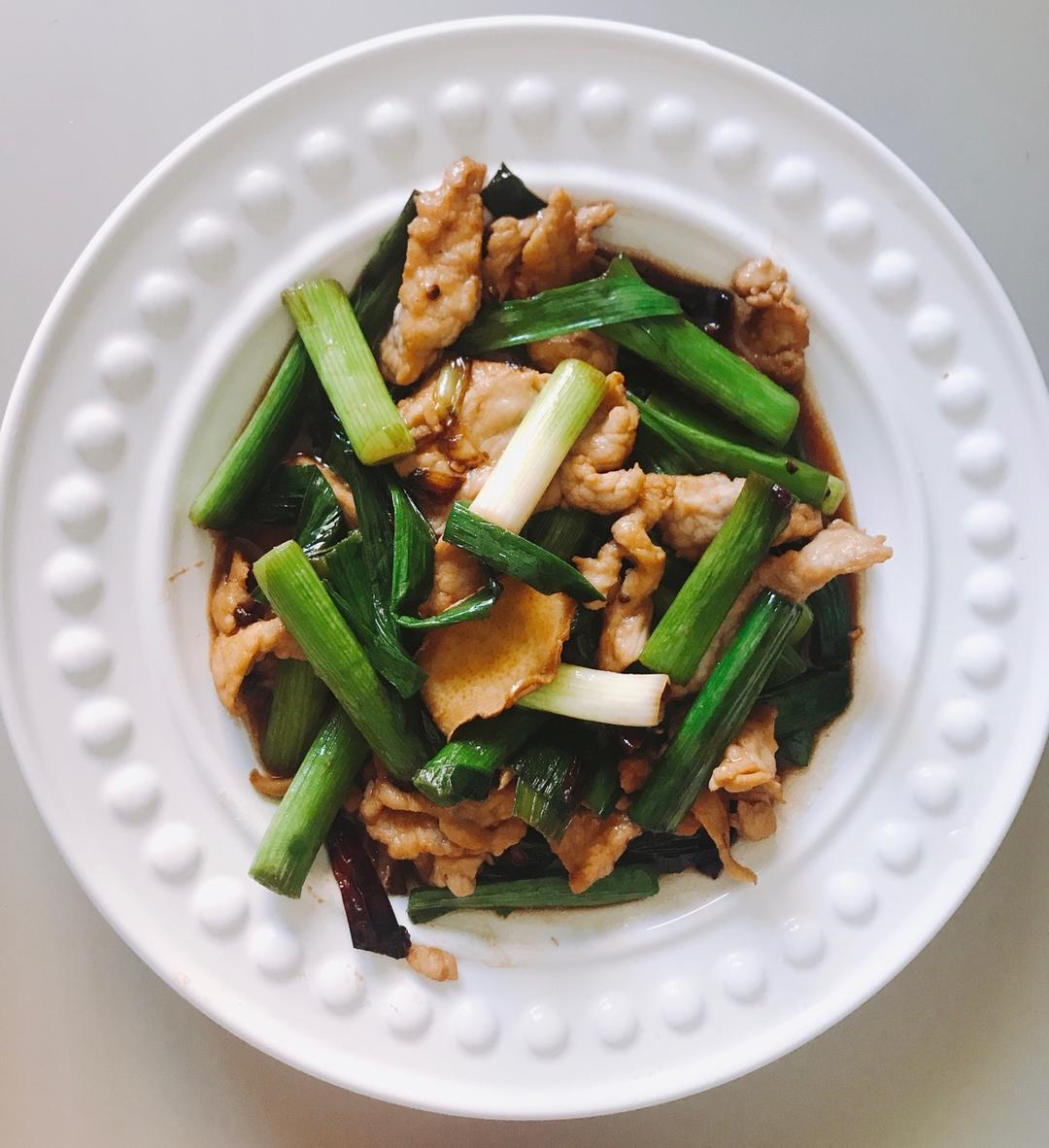 蒜苗炒肉
