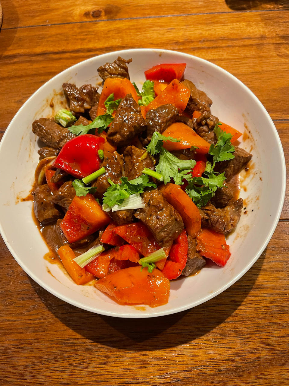 听起来就很好吃的黑椒蒜子牛肉粒
