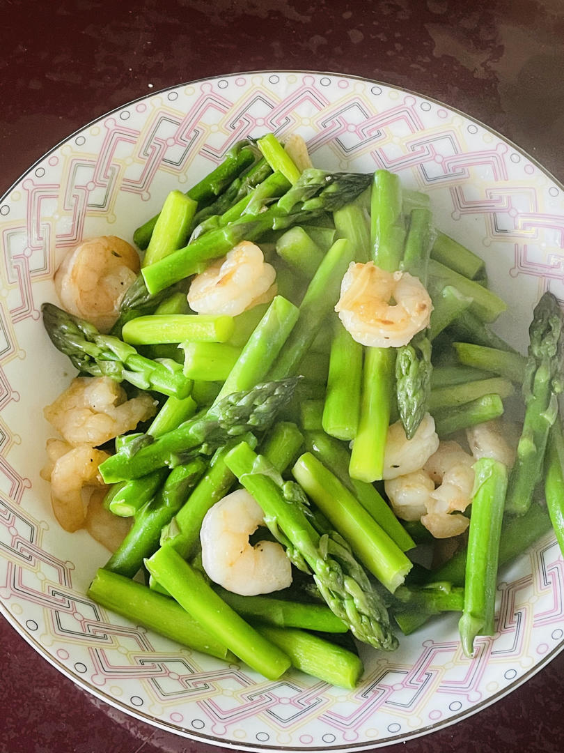 芦笋虾仁（生酮菜单）