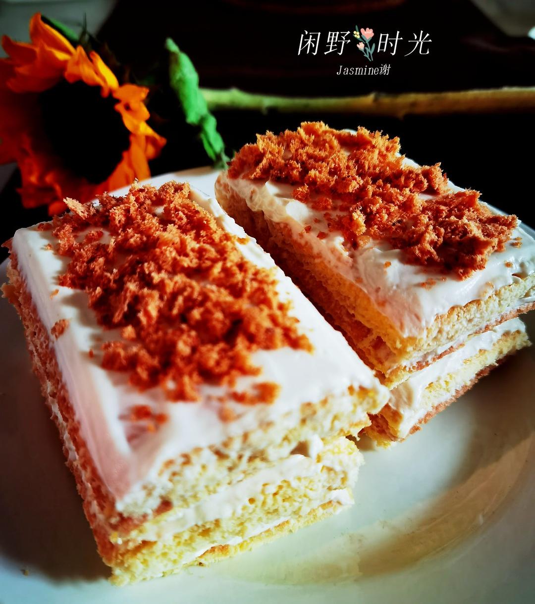 我近期最爱的一款蛋糕，层层奶酪夹心