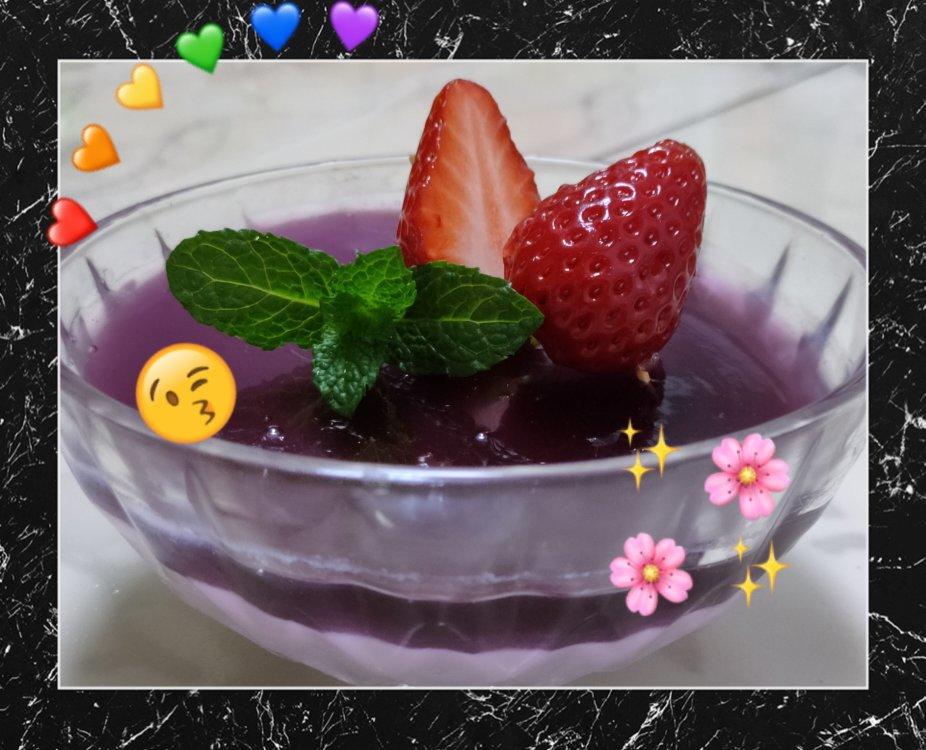 蓝莓布丁
