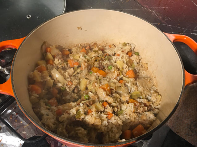 喷香羊肉焖饭