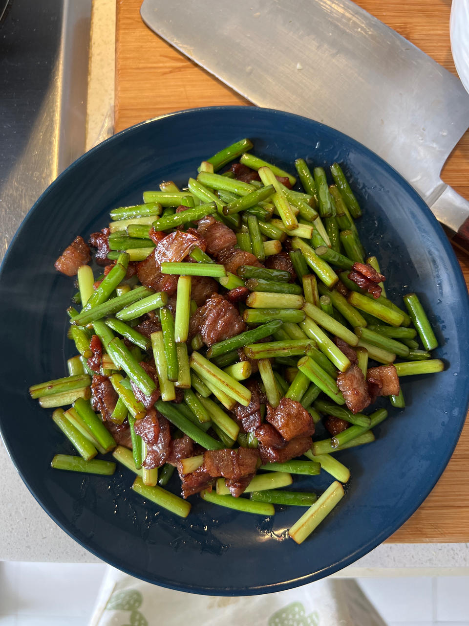 蒜苔炒肉