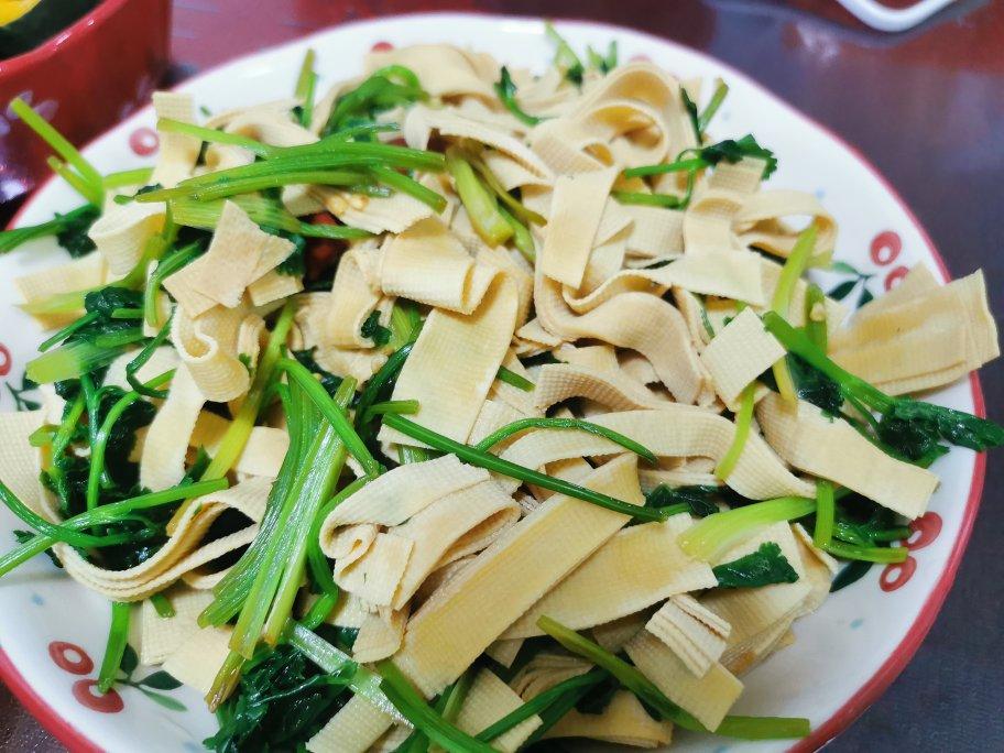 香菜豆皮