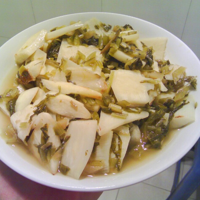 雪菜茭白肉丝