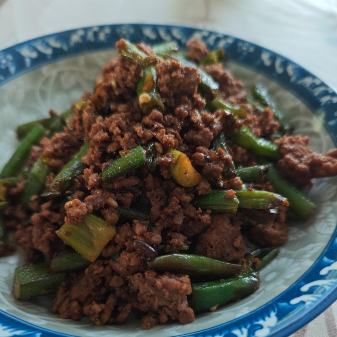 豆角炒肉
