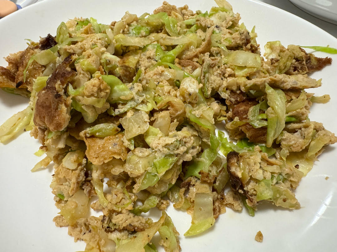 包菜蛋饼也太好吃了吧！！！吃撑才153大卡