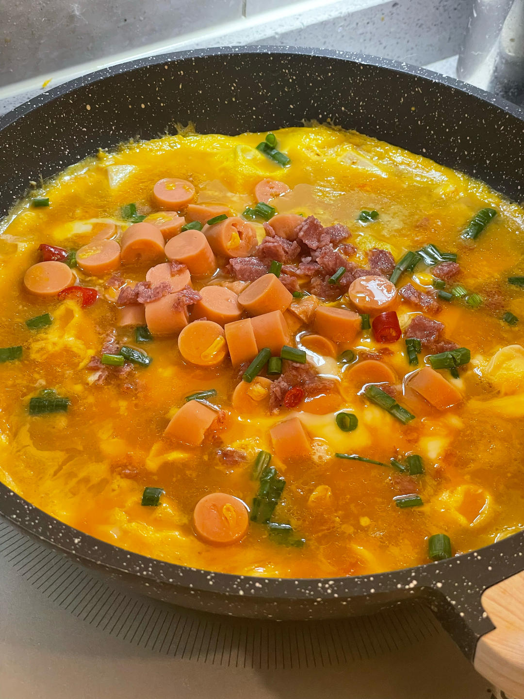 鲜嫩美味的鸡蛋抱豆腐（低卡版）