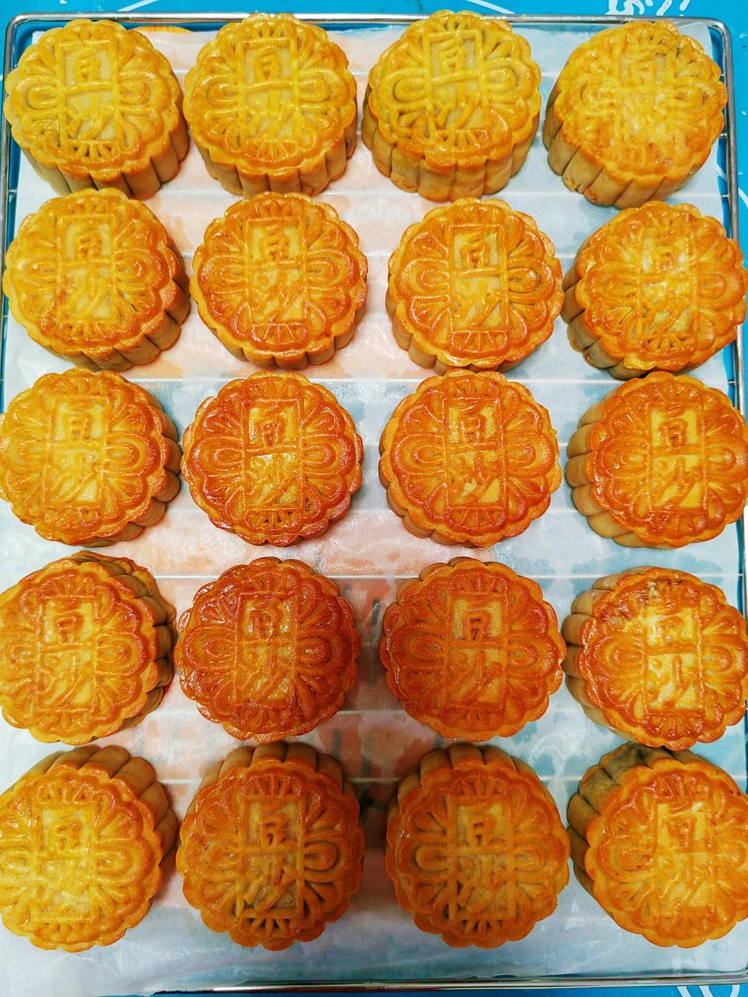 75克自制低糖红豆沙月饼