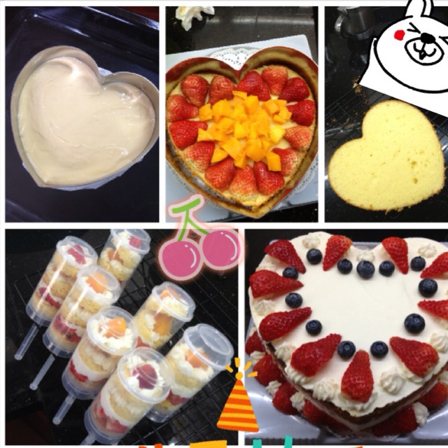 巧克力草莓奶油蛋糕