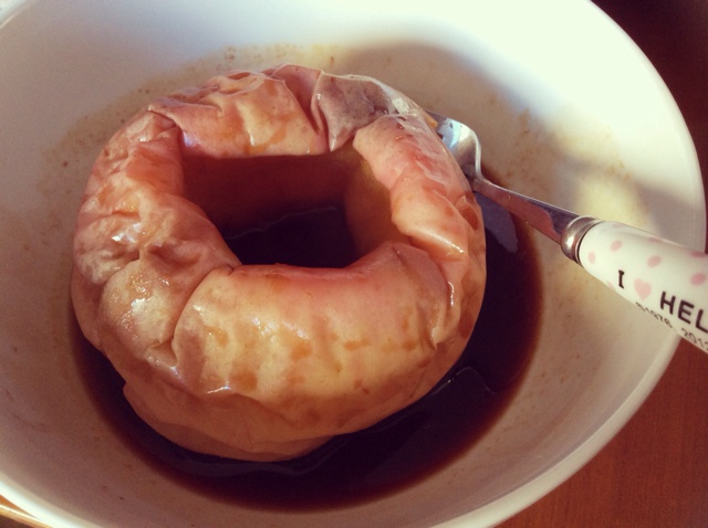 快手红糖苹果(微波炉版)