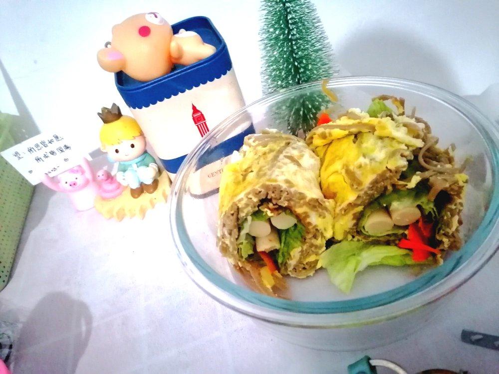 减脂餐｜荞麦面版烤冷面，太好吃了哇～