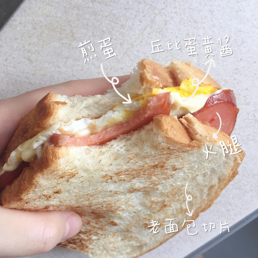 火腿芝士蛋三文治