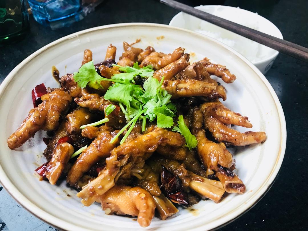 香辣烧鸡爪