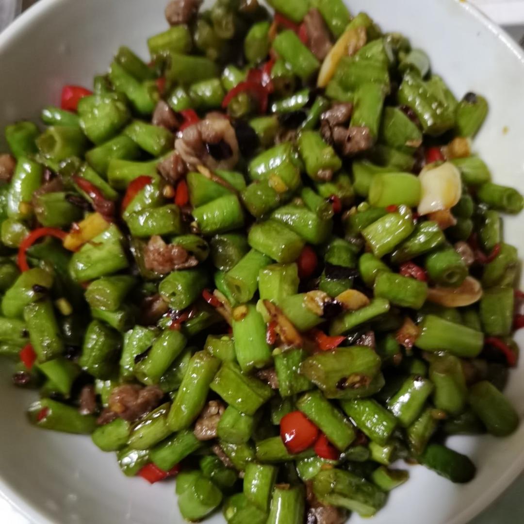 超下饭豇豆炒肉末