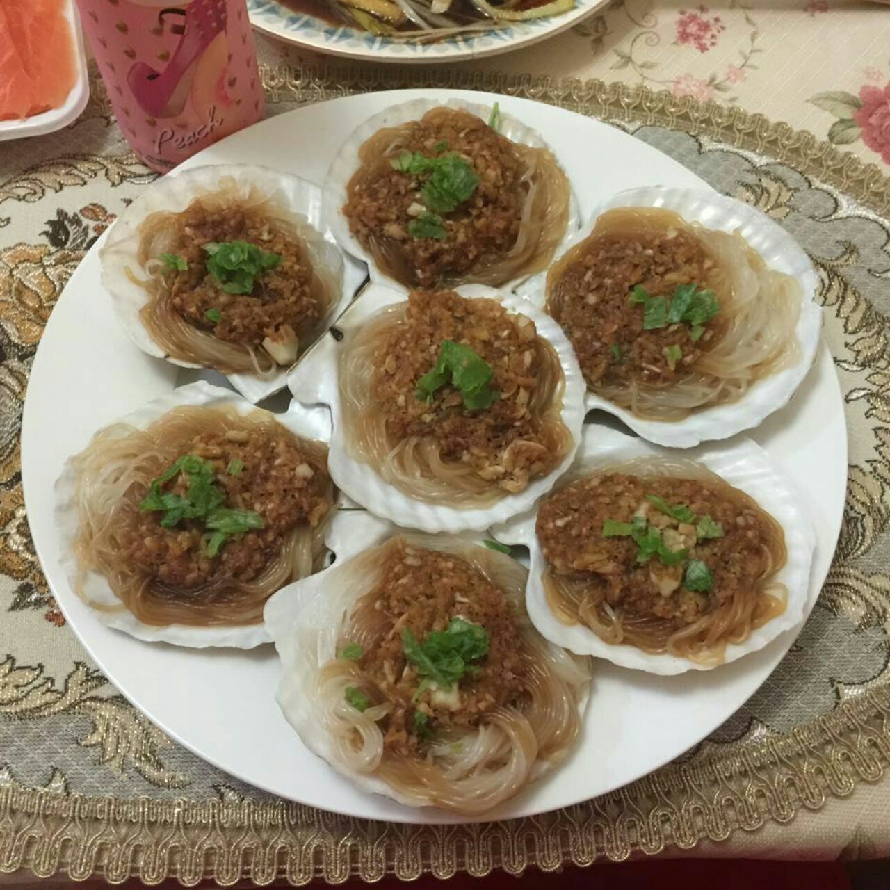 蒜蓉粉丝蒸扇贝
