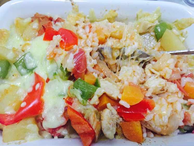 番茄鸡肉浓情焗饭【两人份】