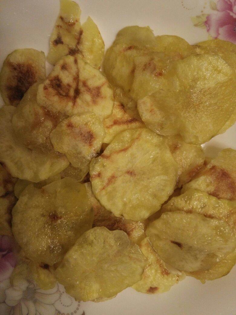 超级简单的微波炉薯片