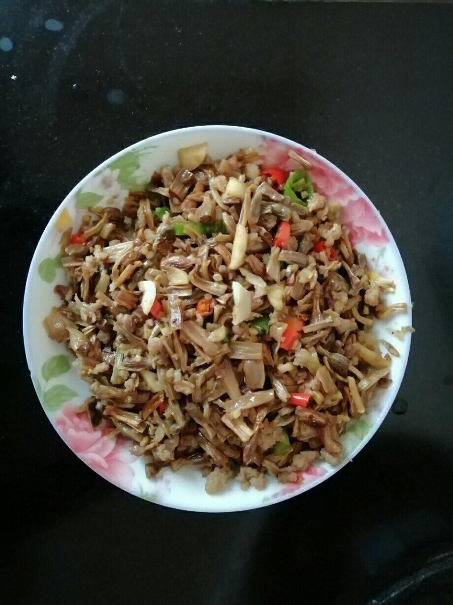 肉末炒干豆角