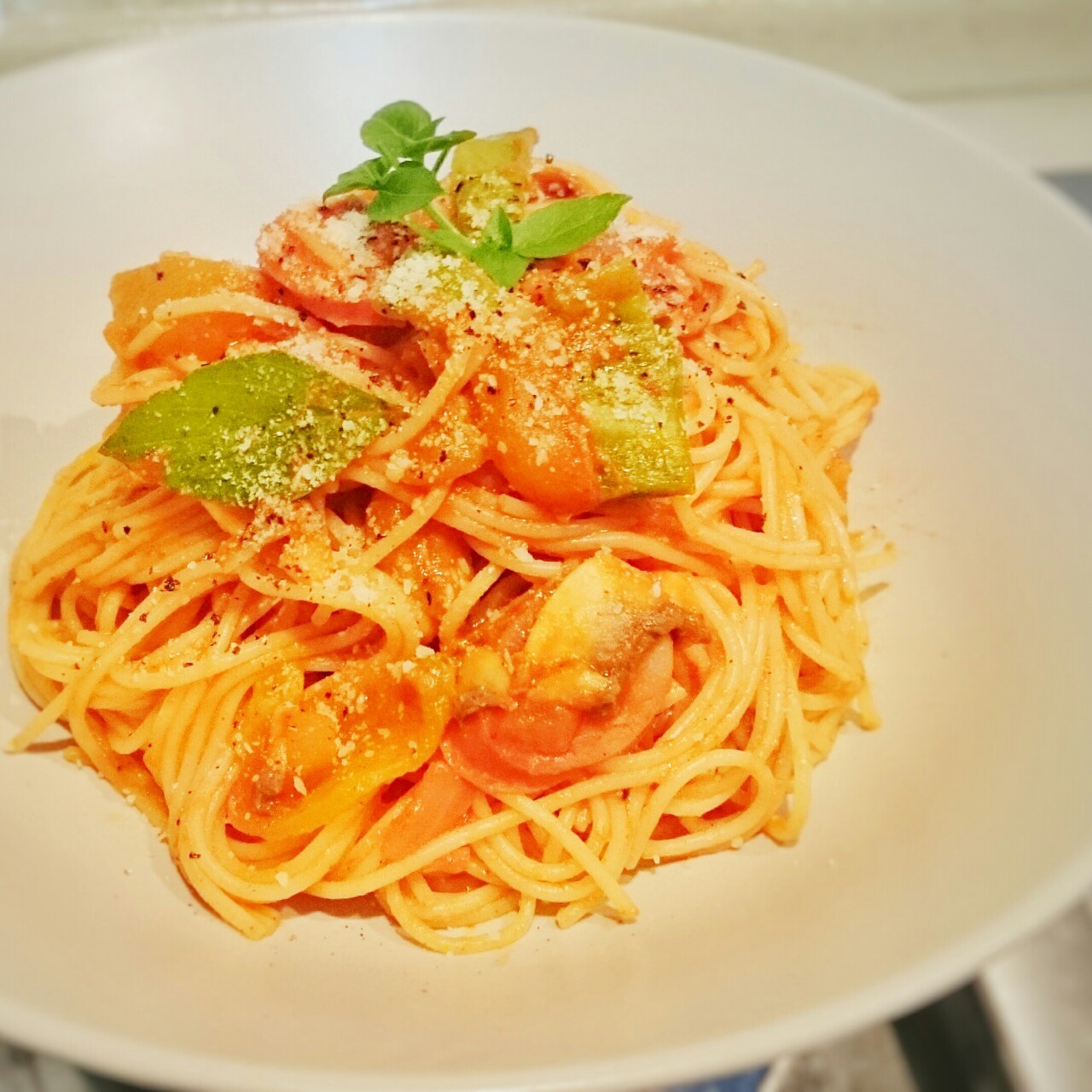 bon-appetit哟做的芝士番茄意面