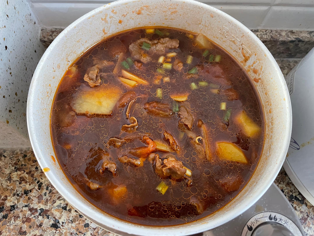 好喝开胃❗️连汤汁都不剩的番茄土豆肥牛汤。