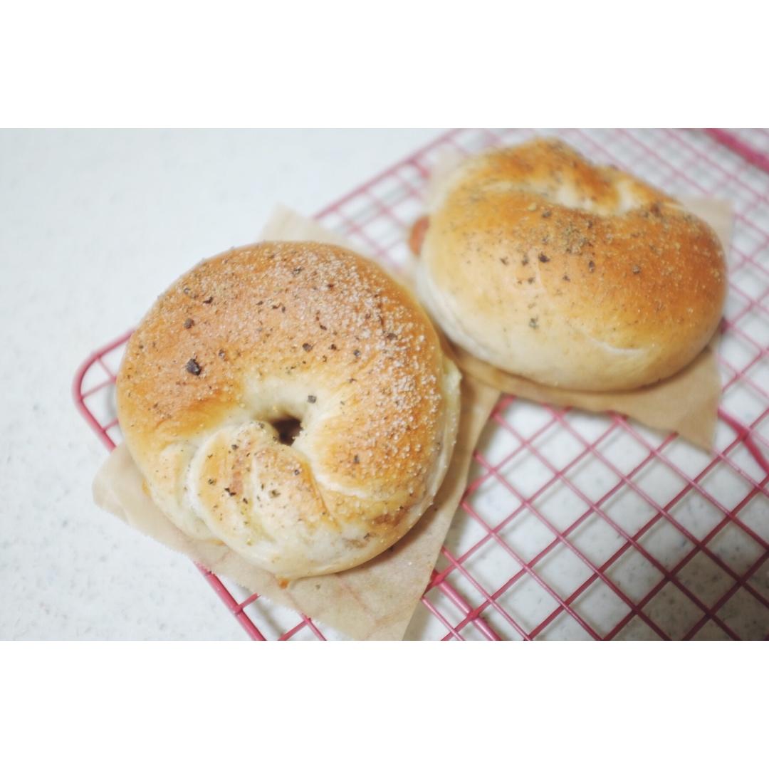 黑椒火腿奶酪贝果【北鼎烤箱食谱】