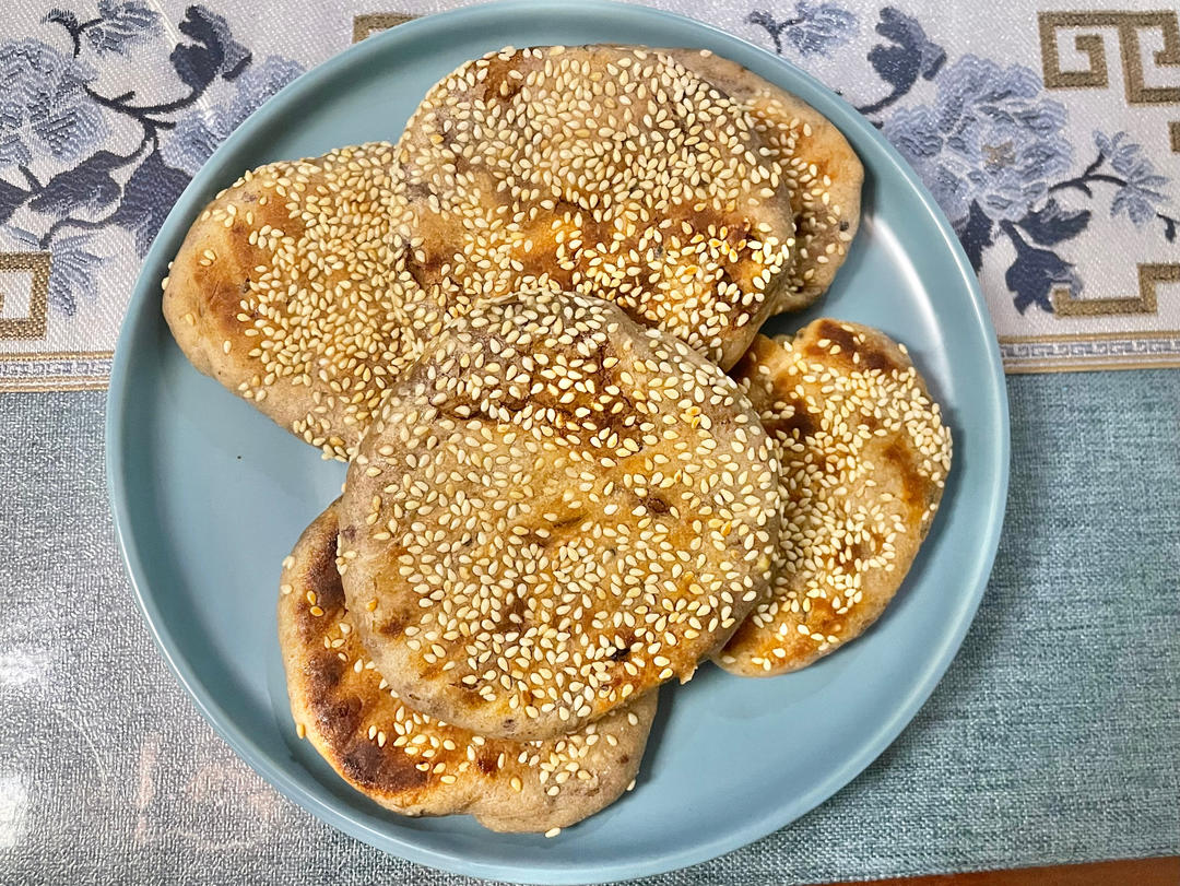 老北京麻酱烧饼 酥香可口 层次分明 附细节视频详解