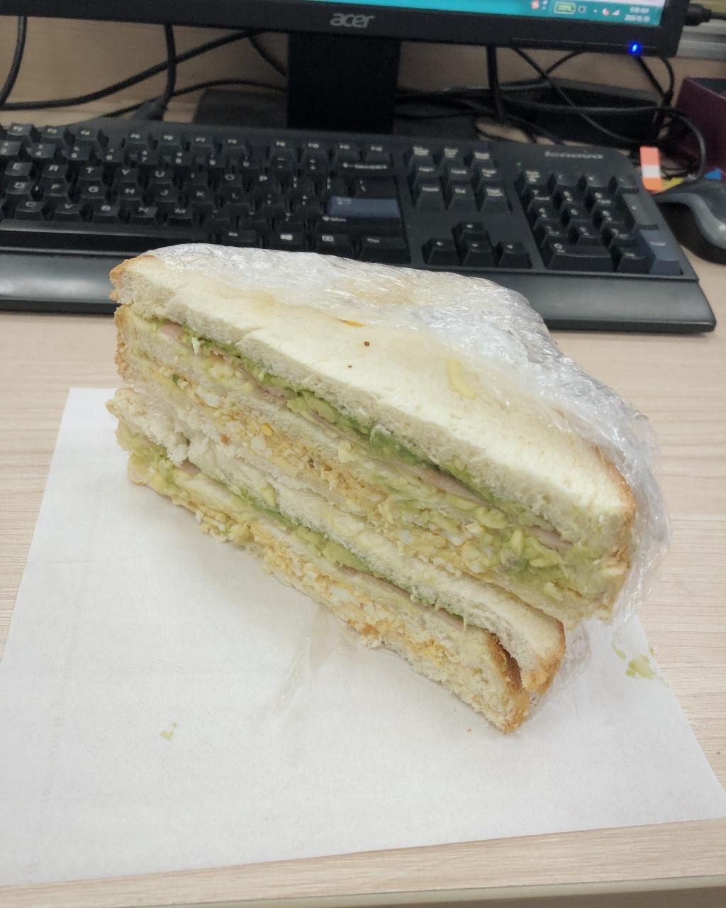 快手牛油果三明治