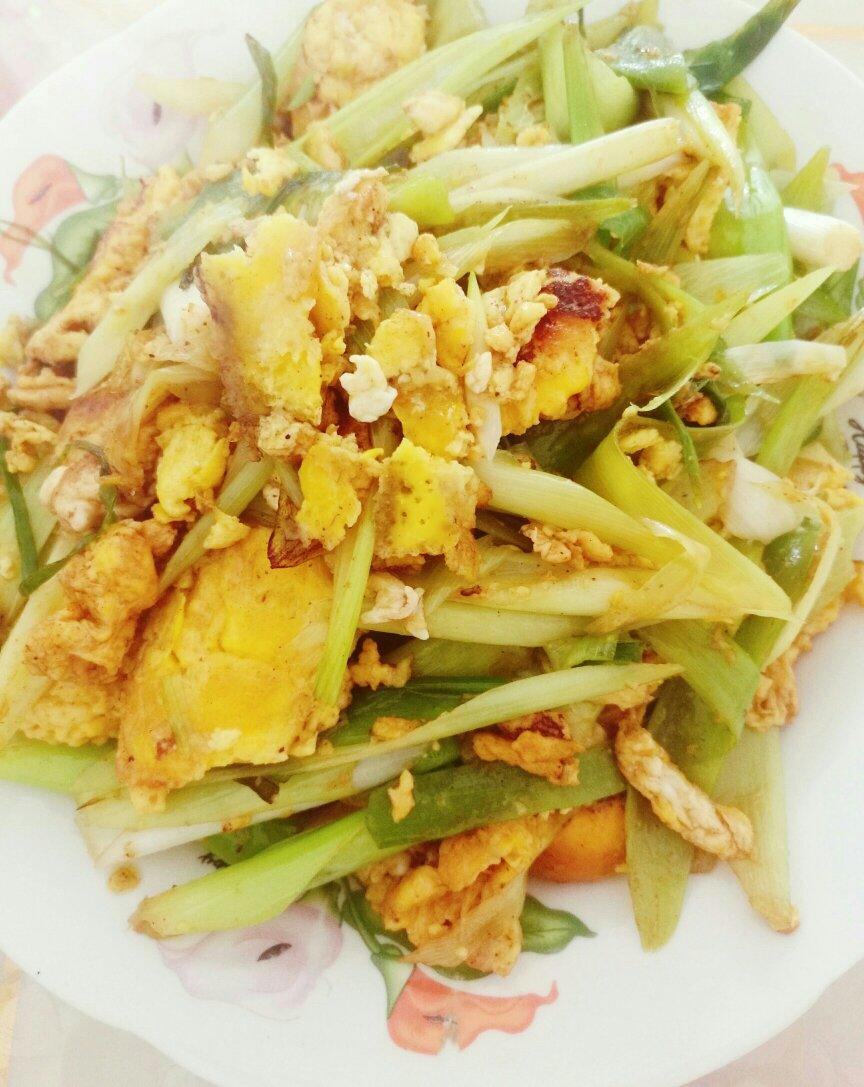 东北的大葱炒蛋
