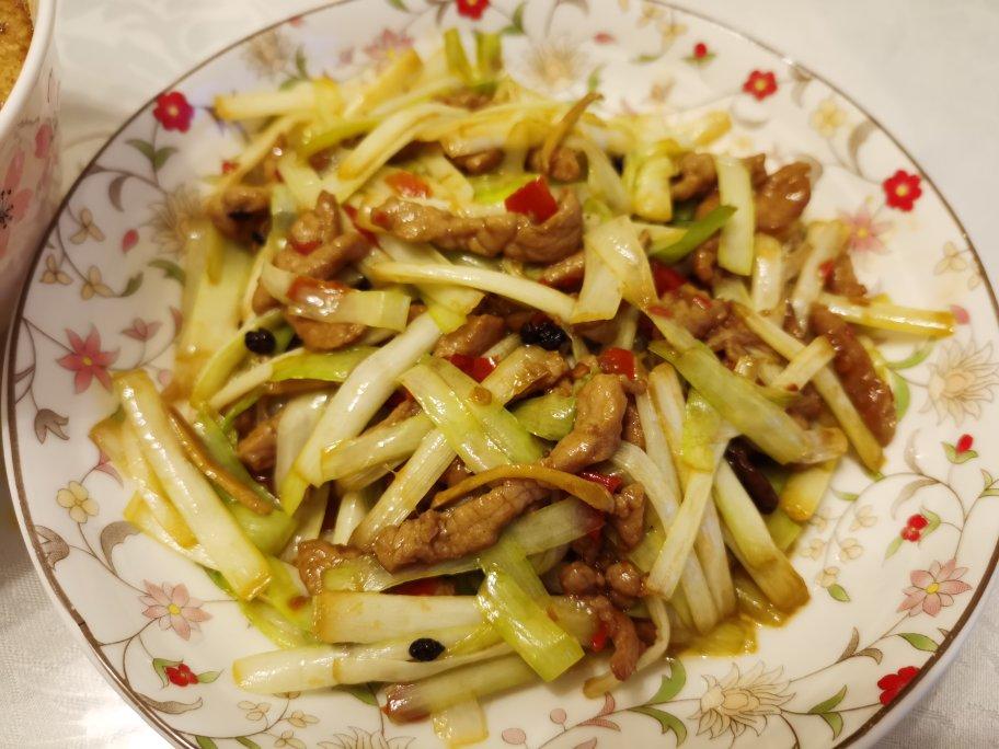 肉丝炒韭黄