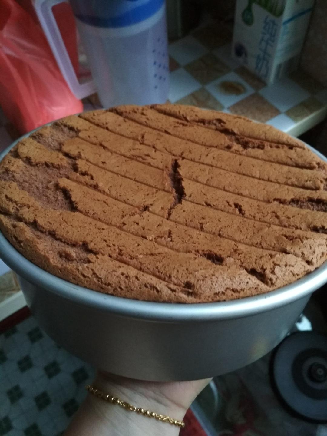 8寸可可戚风蛋糕