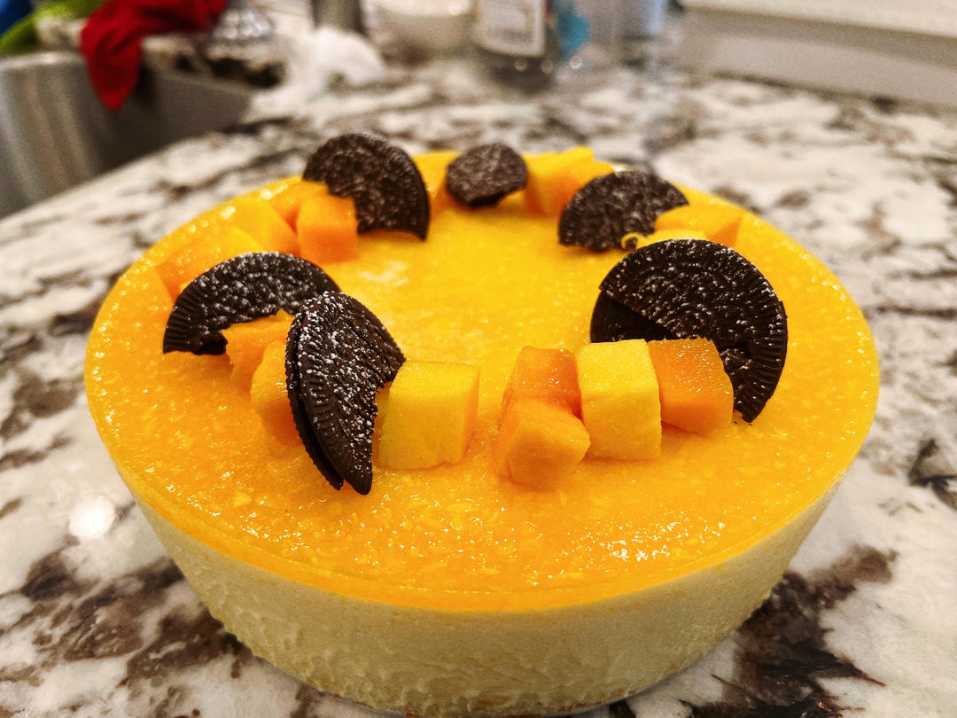 【视频】芒果慕斯（6寸） | 含镜面果胶配方