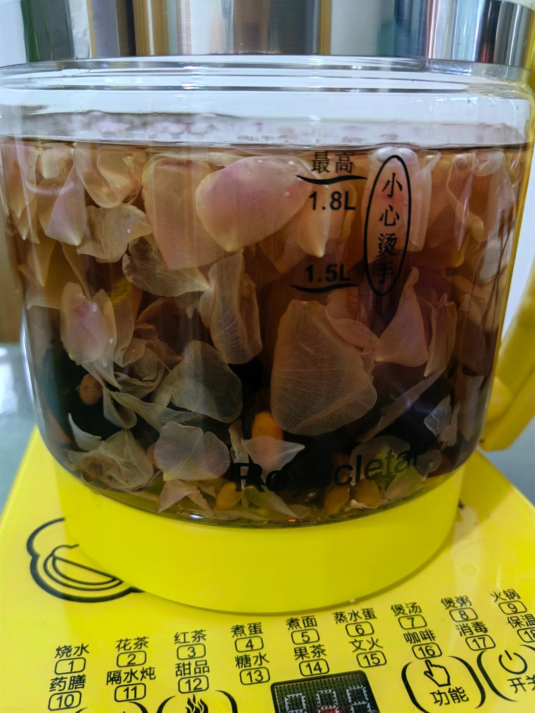 夏日自制养生花茶 🍵 玫瑰花茶