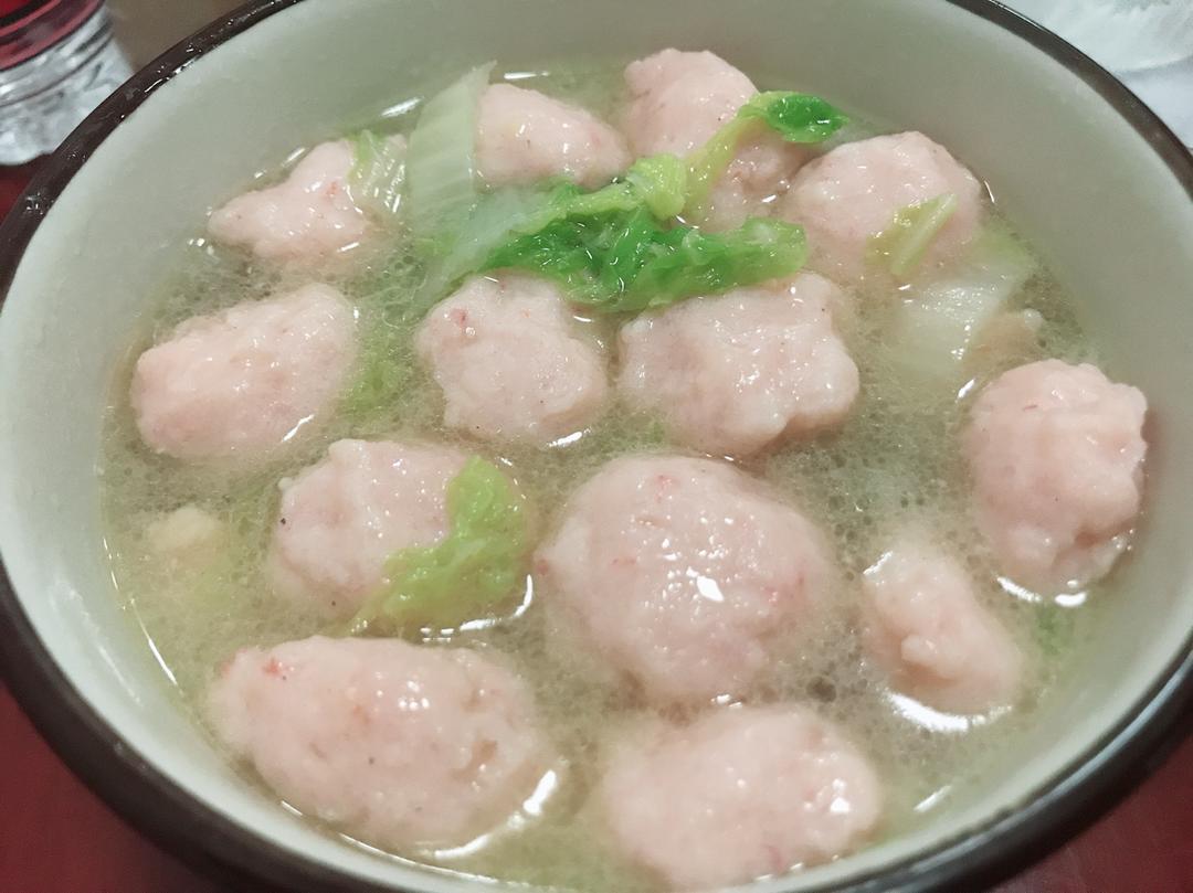 虾滑娃娃菜