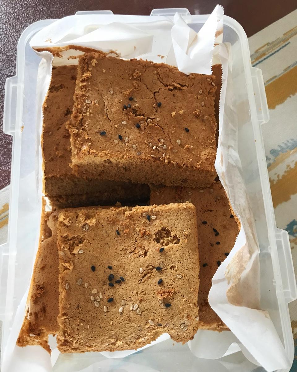 起不到名字啦做的金丝枣糕(8寸方盘)